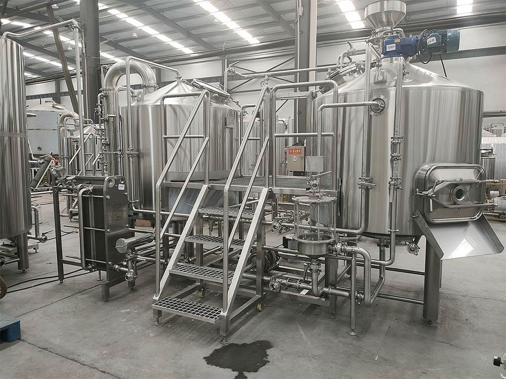 Customized 1000L steam two vessel brewhouse for Korea customer